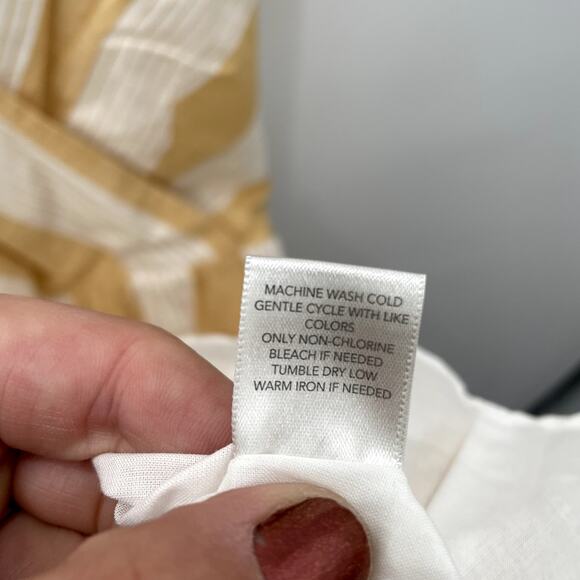 CHRISTOPHER & BANKS NWT Yellow & White Striped Midi Dress // 16 - Picture 9 of 10